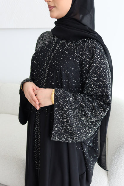 Dounia gem diamonte batwing abaya