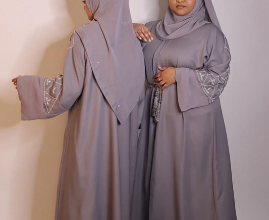 Noor grey abaya *ex display model*