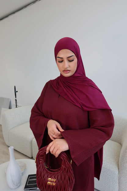 Ribbed closed autumn abaya *ex display*