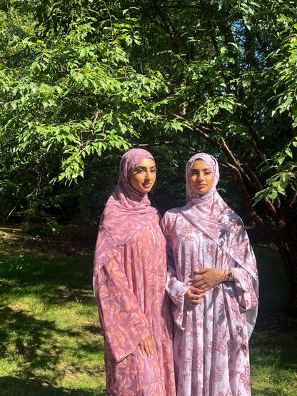 *EX DISPLAY* Warda floral printed abaya *EX DISPLAY*