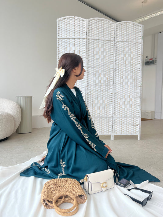 Saima Embroidery Abaya