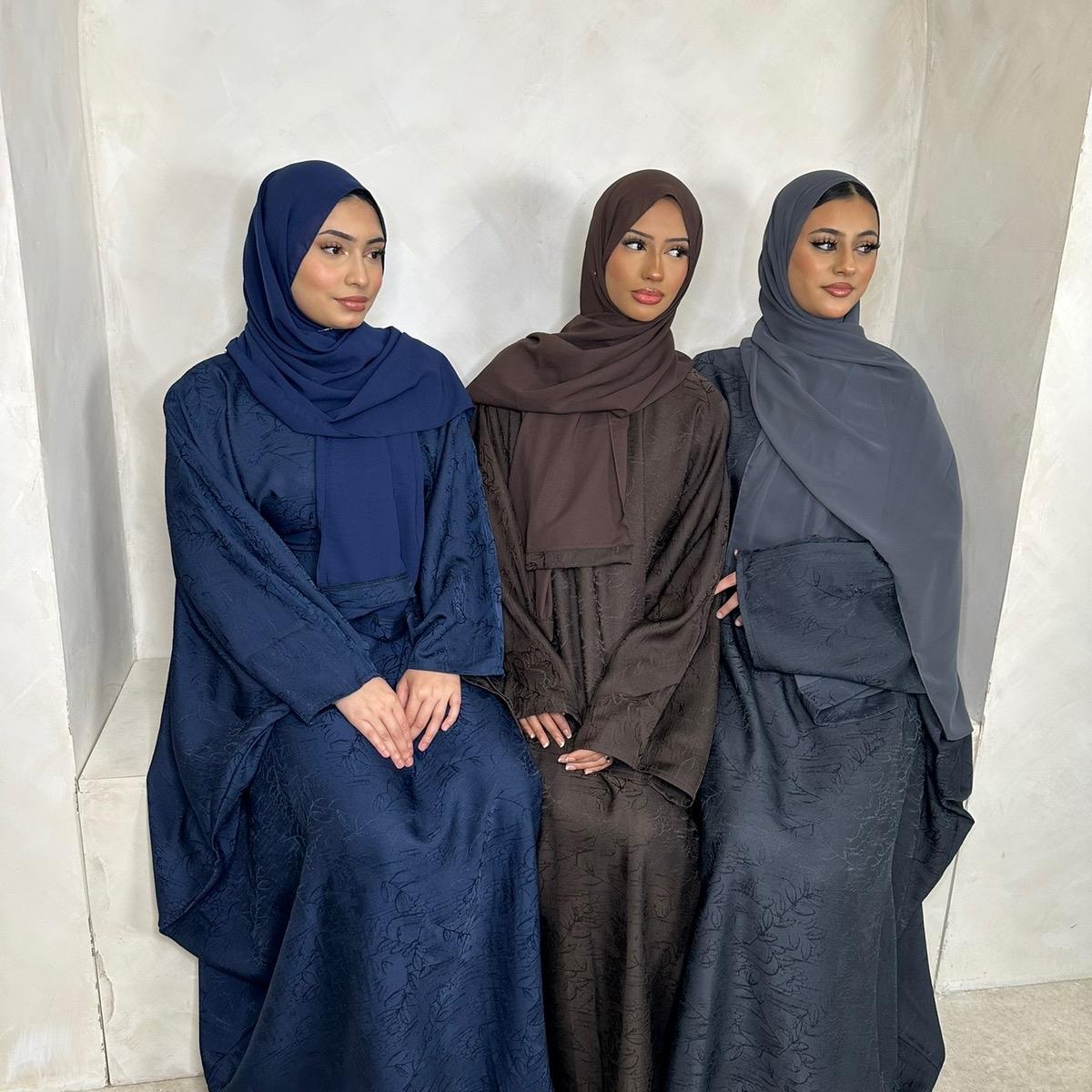 Habiba Batwing patterned abaya (inner belt)