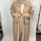 Linen Open Abaya