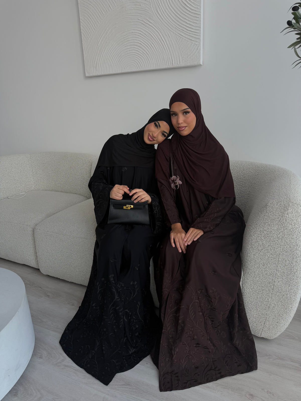Hajra embroidery abaya