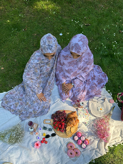 *EX DISPLAY* Warda floral printed abaya *EX DISPLAY*