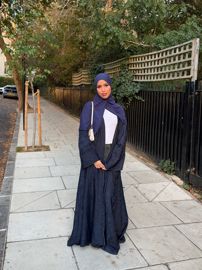 Salwa open jacquard abaya A/W LIMITED EDITION