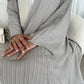 Ilham crinkled open abaya