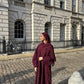 Corduroy Winter Closed Abaya - Split Sleeve (New Colours)