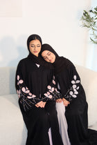 Tafiza handwork floral buttoned abaya LIMITED EDITION