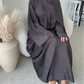 Habiba Batwing patterned abaya (inner belt)