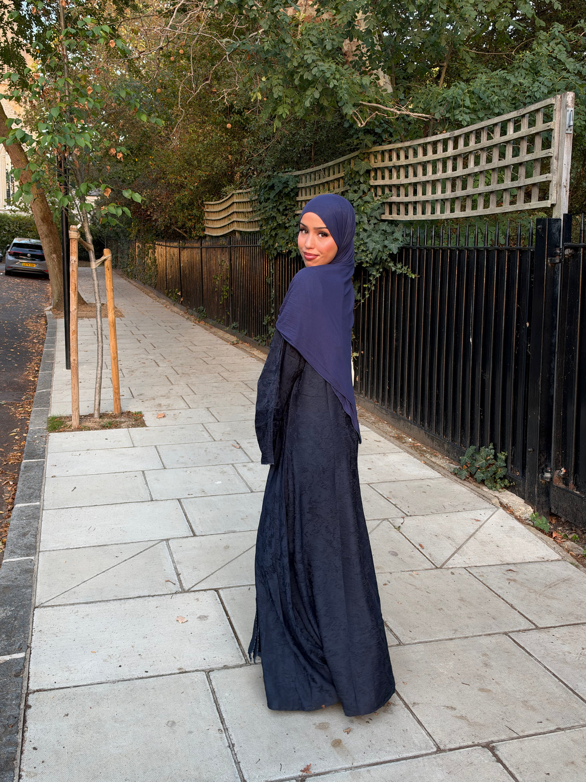 Salwa open jacquard abaya A/W LIMITED EDITION