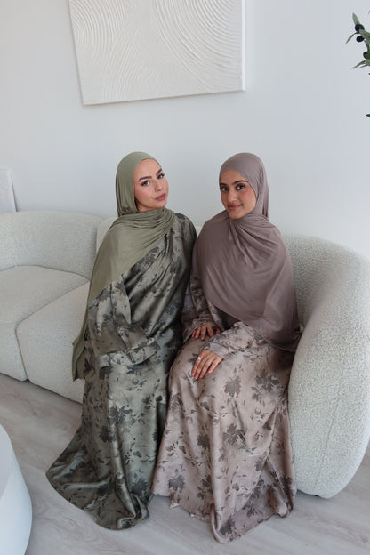 Malika closed printed abayas LIMITED EDITION