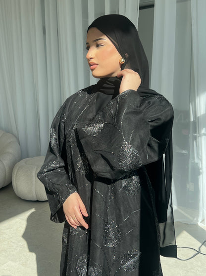 Amira 2.0 Luxury Black Buttoned Abaya LIMITED EDITION DROP