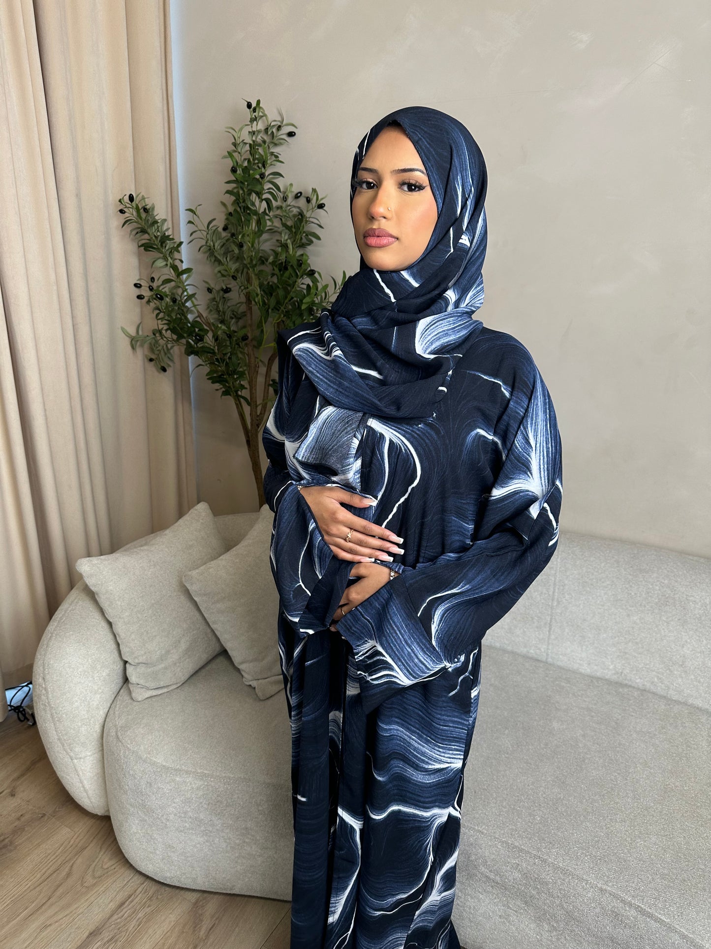 Sara Tie-Dye Print with Matching Hijab