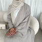 Ilham crinkled open abaya