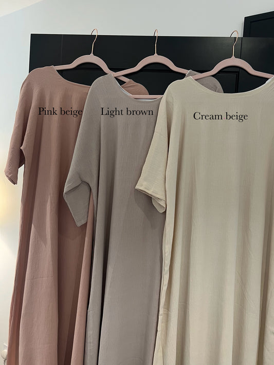 *EX DISPLAY* Crepe short sleeve inner slip dress *EX DISPLAY*