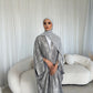 Esra Metallic Open Abaya