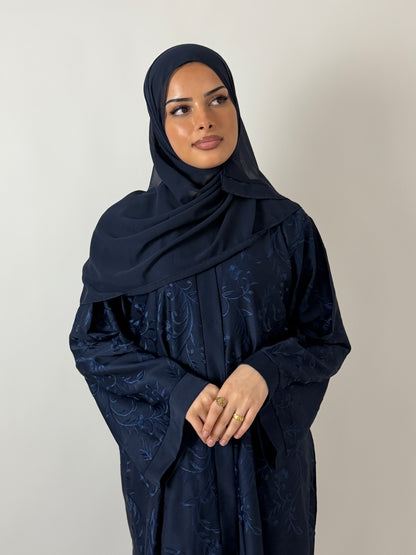 Anaaqa embroidery buttoned abaya