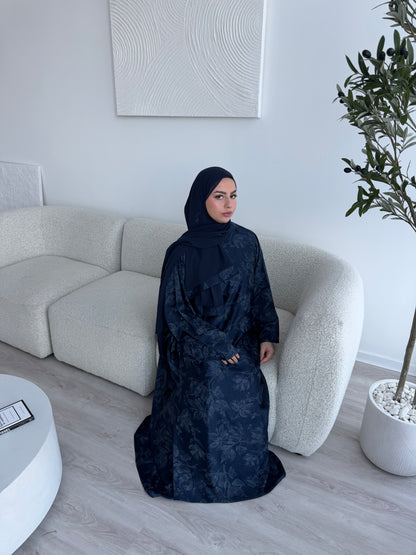Wrap tie abaya- floral print LIMITED EDITION