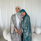 Esra Metallic Open Abaya