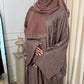 Habiba Batwing patterned abaya (inner belt)