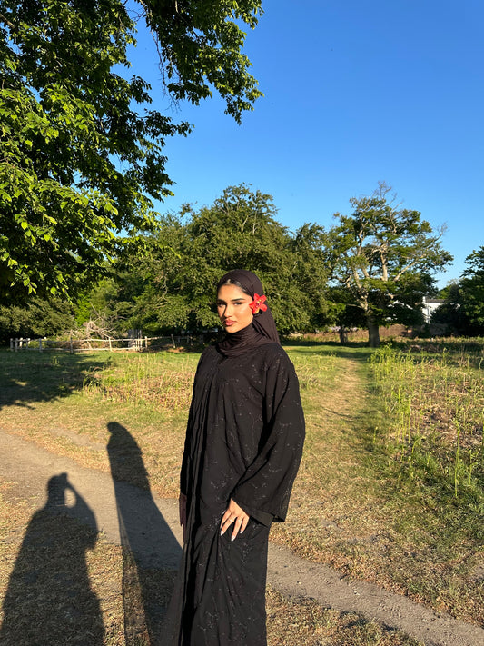 Azhar chiffon layered abaya
