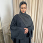 Habiba Batwing patterned abaya (inner belt)