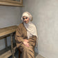 Corduroy Winter Closed abaya- CLOSED SLEEVE