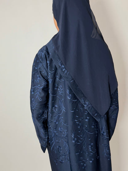 Anaaqa embroidery buttoned abaya