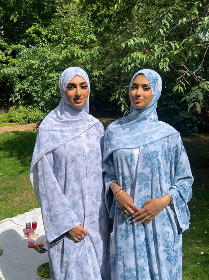 *EX DISPLAY* Warda floral printed abaya *EX DISPLAY*