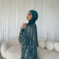 Esra Metallic Open Abaya