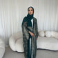 Esra Metallic Open Abaya