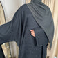 Habiba Batwing patterned abaya (inner belt)