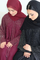 Dounia gem diamonte batwing abaya