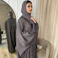 Fatima Open Batwing Printed Abaya