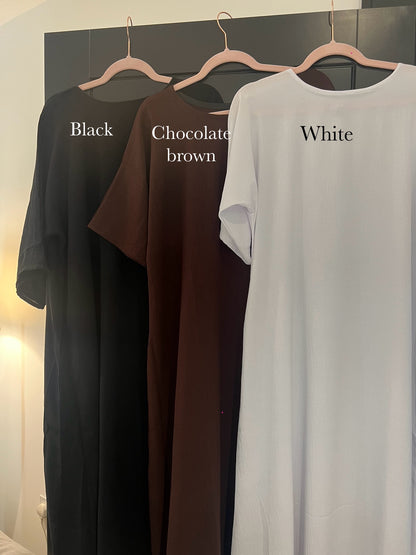 *EX DISPLAY* Crepe short sleeve inner slip dress *EX DISPLAY*