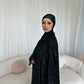 Esra Metallic Open Abaya