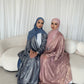 Esra Metallic Open Abaya