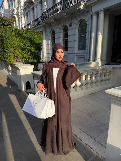 Salwa open jacquard abaya A/W LIMITED EDITION