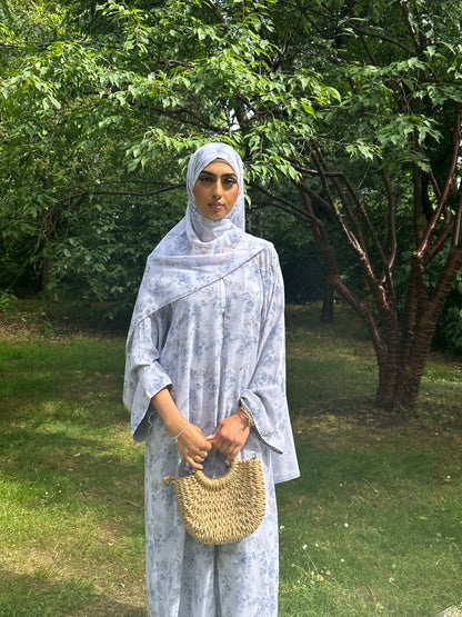 *EX DISPLAY* Warda floral printed abaya *EX DISPLAY*
