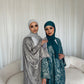 Esra Metallic Open Abaya