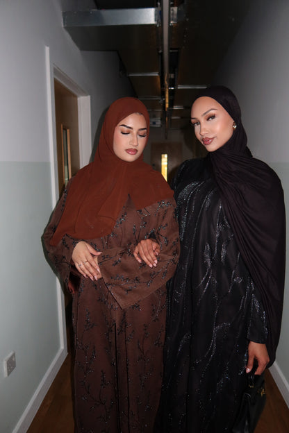 Amira 2.0 Luxury Black Buttoned Abaya LIMITED EDITION DROP