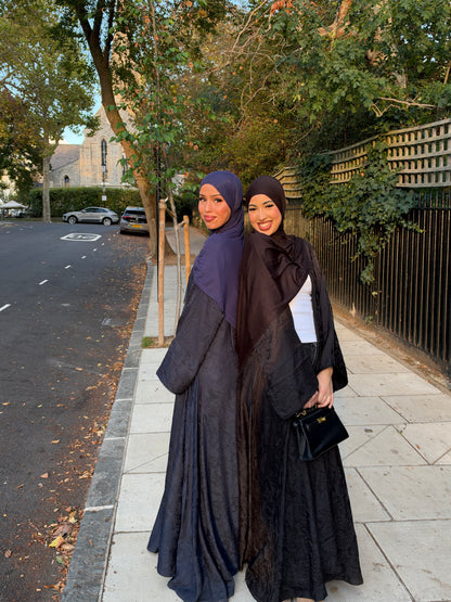 Salwa open jacquard abaya A/W LIMITED EDITION