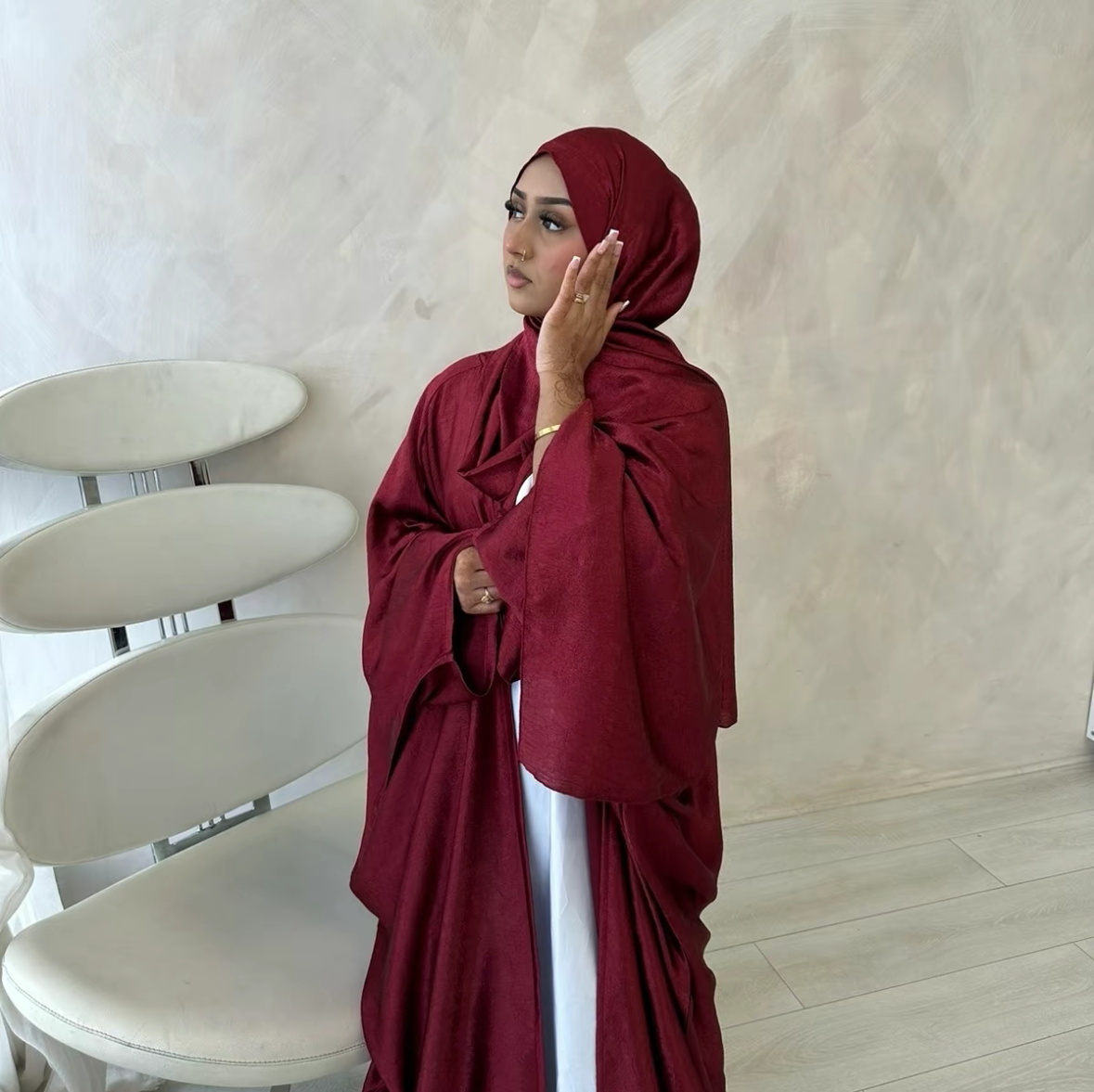 Khaleeji Farasha Abaya and Hijab Set