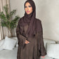 Hira Batwing Printed Abaya with Inner Belt