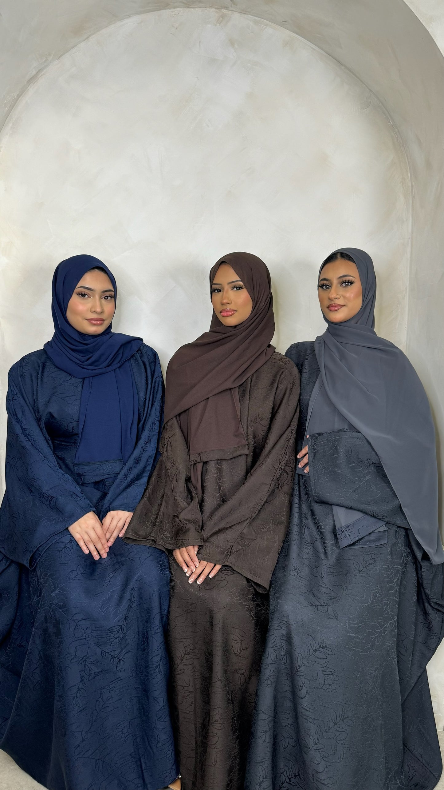 Habiba blue batwing abaya size blue 54