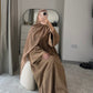 Corduroy Winter Closed abaya- CLOSED SLEEVE