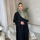 Wafa nida Black Closed Abaya