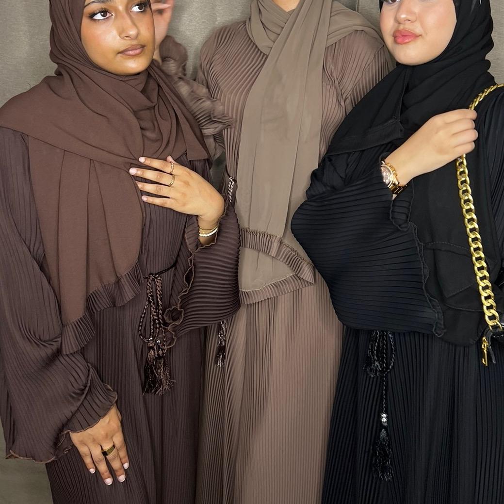 Isra Crinkled Abaya