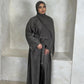 Inayaat Printed Buttoned Abaya